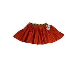 Disney Minnie Mouse Skirt Girls Size 7/8 Orange Character Waistband Detail NWT